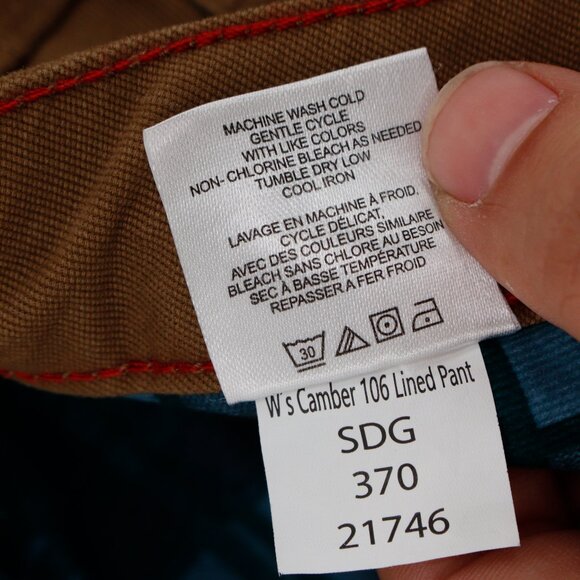 Mountain khakis pants Women's 14 36x32 Camber 106 Lined Classic Fit Cotton Blend - Picture 14 of 14